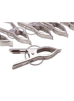 Kuber Industries Kuber Industries 24 Piece Steel Cloth Drying Clip, Silver  - Image 4
