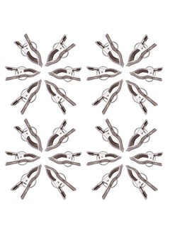 Kuber Industries Kuber Industries 24 Piece Steel Cloth Drying Clip, Silver  - Image 1