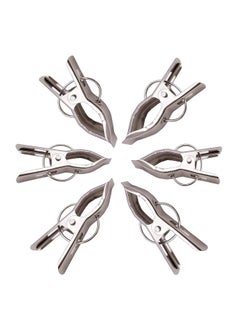 Kuber Industries Kuber Industries 24 Piece Steel Cloth Drying Clip, Silver  - Image 2