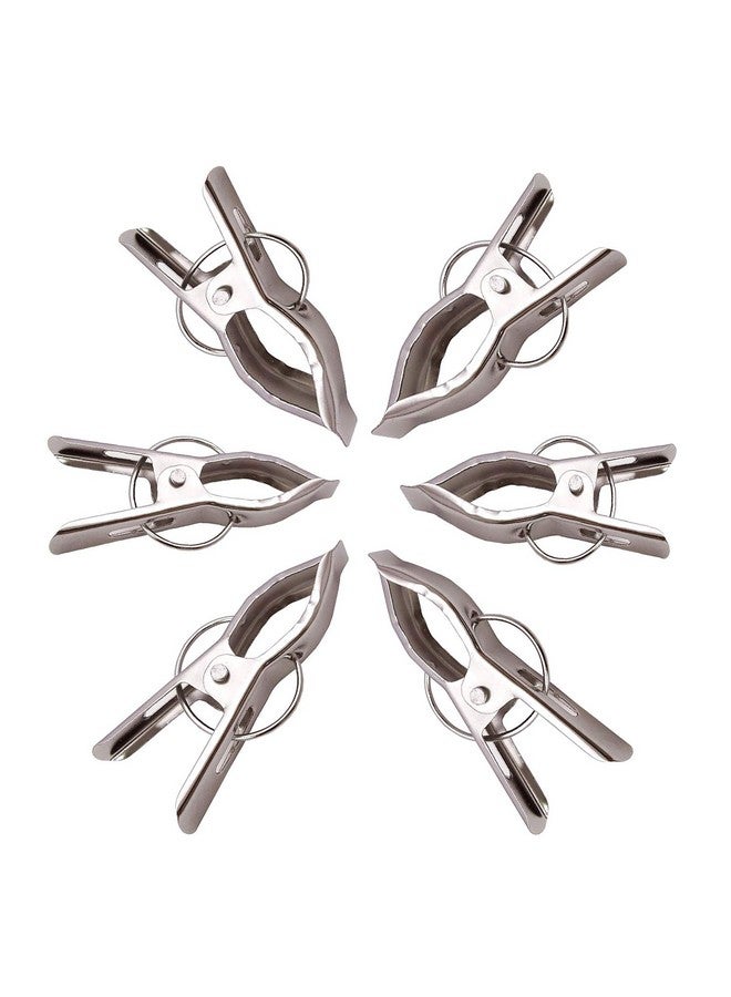 Kuber Industries 24 Piece Steel Cloth Drying Clip, Silver - Image 2