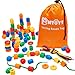 BMTOYS Lacing Beads for Kids 70pcs Threading Beads Occupational Therapy Toys for Kids Fine Motor Skills Developmental Activity OT Toys - Image 2