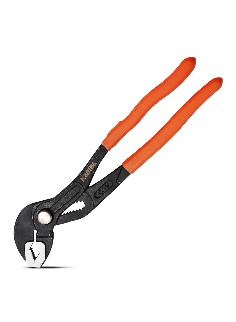 KSEIBI Water Pump Box Joint Plier / Quick Release, Chrome Vanadium, Ideal for Pushing Back Tight Brake Calipers, V-Jaw Tongue and Quick Release Plumbing Pliers, Tighten or Loosen Pump Fittings.  - Image 1
