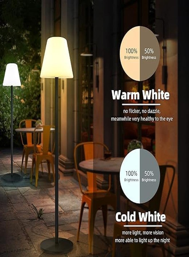BLURISM Floor Lamp Outdoor & Indoor Outdoor Floor Lamp with Light Sensor Dimmable Outdoor Lamp Warm White RGB USB Rechargeable Waterproof Lamp for Patio Ideal Decor for Home Hotel Dining Table - Image 5