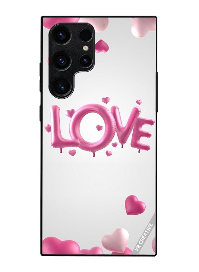 VR CREATIVE Protective Case Cover For Samsung Galaxy S25 Ultra Love And Heart Balloons Design Multicolour