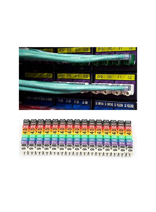 PROMASS علامة، أنبوب علامة الكابل، عملي متين قوي لتثبيت الكابلات للاستخدام المهني الكابلات العامة (150 قطعة KCM-1.5MM 1.5 مربع) - Image 3