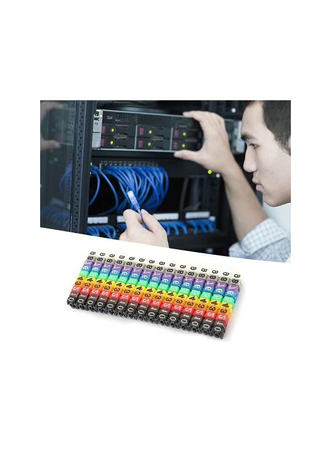 PROMASS علامة، أنبوب علامة الكابل، عملي متين قوي لتثبيت الكابلات للاستخدام المهني الكابلات العامة (150 قطعة KCM-1.5MM 1.5 مربع) - Image 2