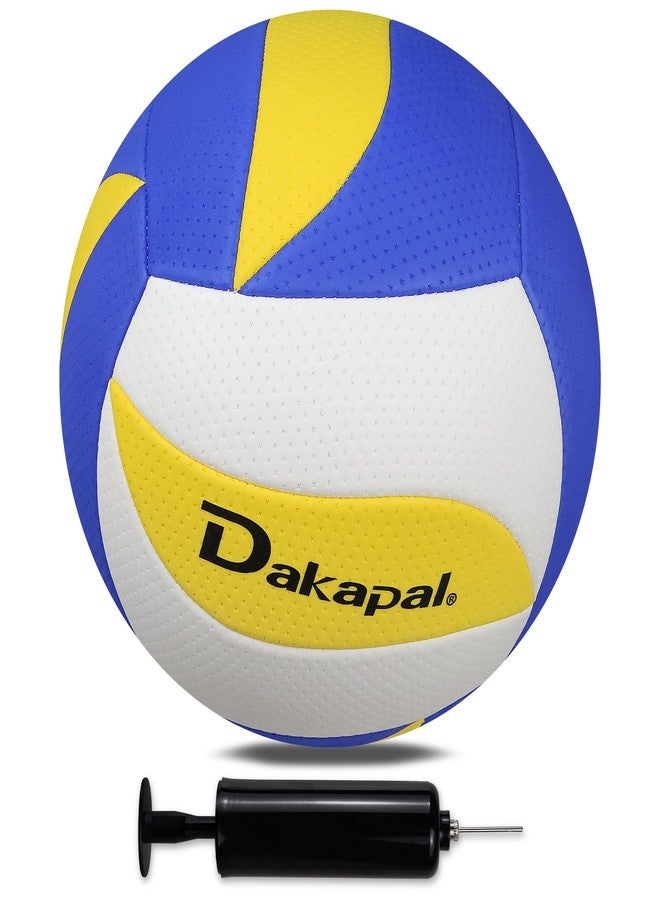 Dakapal Soft Volleyball Official Size 7 Volleyballs Ball Lightweight Volleyball for Youth Beginners Training Outdoor Indoor (0.26-0.29LBS with Pump - Image 1