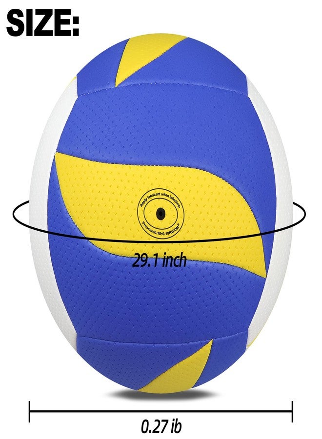 Dakapal Soft Volleyball Official Size 7 Volleyballs Ball Lightweight Volleyball for Youth Beginners Training Outdoor Indoor (0.26-0.29LBS with Pump - Image 4