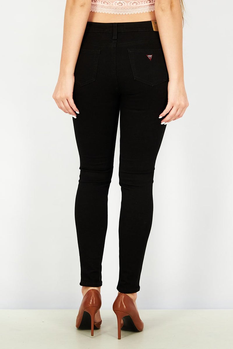 GUESS Women High Waisted Skinny Jeans, Black - Image 4