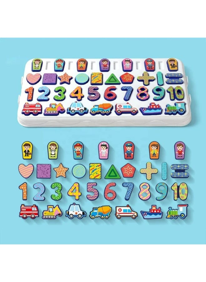 5-in-1 Educational Fishing Game & Learning Board for Kids - Shapes, Numbers & More  - Image 1