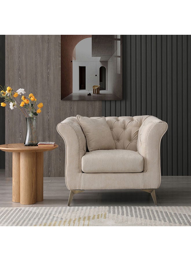 Home Box Oro 1-Seater Fabric Sofa With Cushion 92x80x108 cm - Image 1