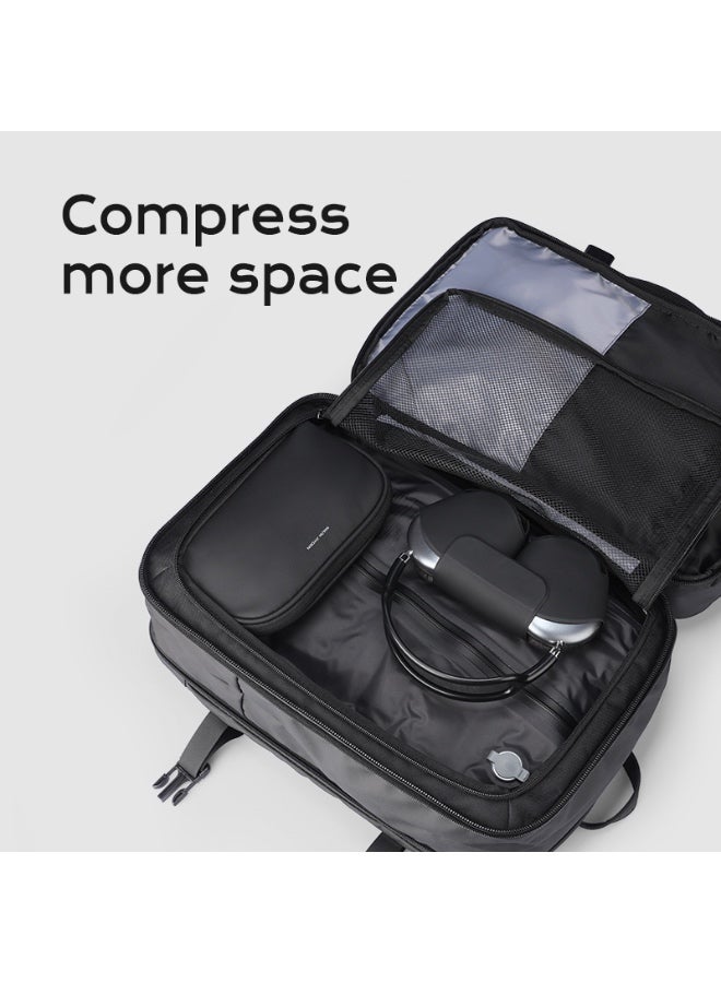 مارك رايدن حقيبة ضغط سفر بتفريغ الهواء، مضخة يدوية قابلة للنفخ، مصنوعة من قماش نايلون مقاوم للماء، خفيفة الوزن 170 جم، لتوفير المساحة في الحقائب، الظهر أو حقيبة السفر اليدوية. - Image 5