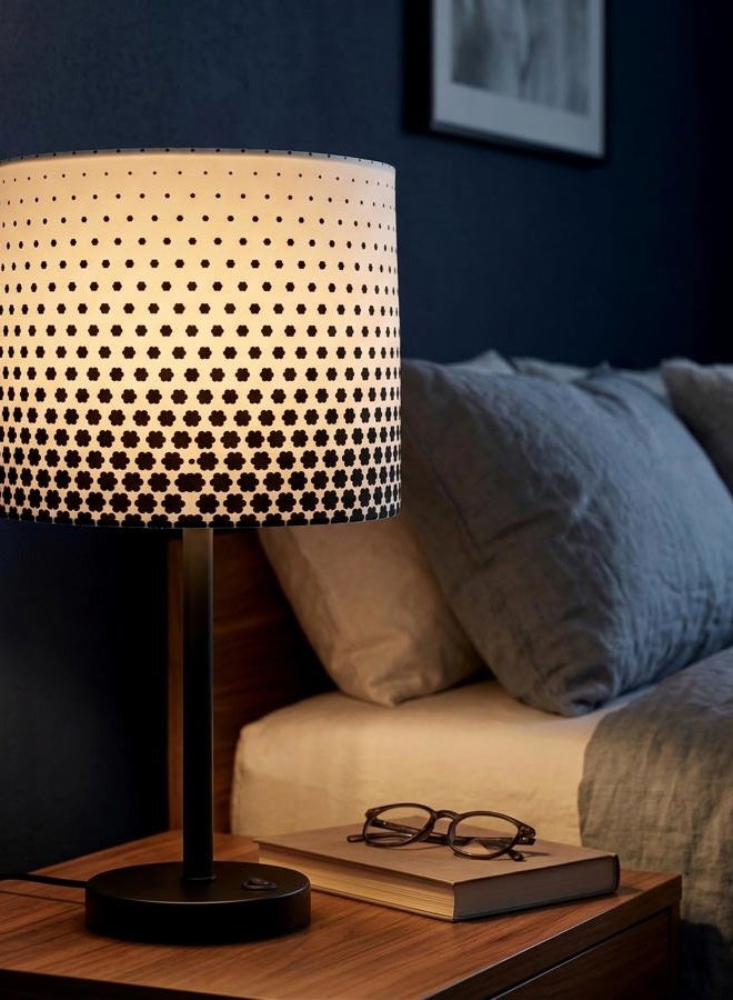 DOLOOTA Floral Drum Lamp Shades Set of 2, 13x13x10 Inch Spider Fitter Lampshade for Table & Floor Lamp, Printed Design Lamp Shade to Create a Warm & Cozy Ambience for Modern, Farmhouse, Ranch Style Home Decor - Image 4