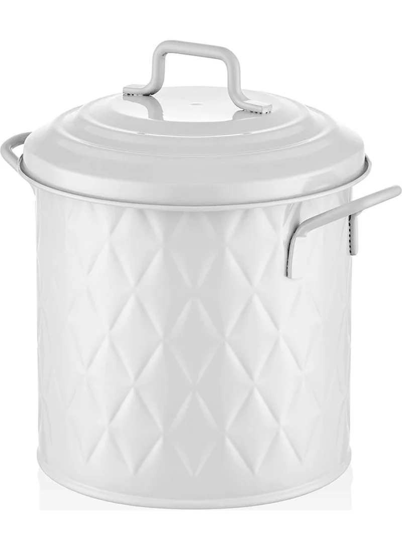 The Mia Prizma Dustbin Countertop White 4 Lt PZM0013