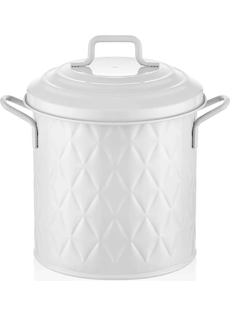 The Mia Prizma Dustbin Countertop White 4 Lt PZM0013