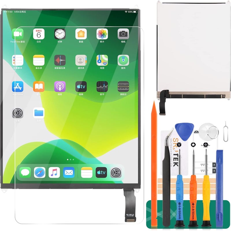 SRJTEK for iPad Mini 2 LCD Screen Replacement A1489 A1490 A1491 for iPad Mini 3 Screen Replacement A1599 A1560 LCD Display Repair Parts Kit 7.9" (Not Include Touch Screen - Image 1