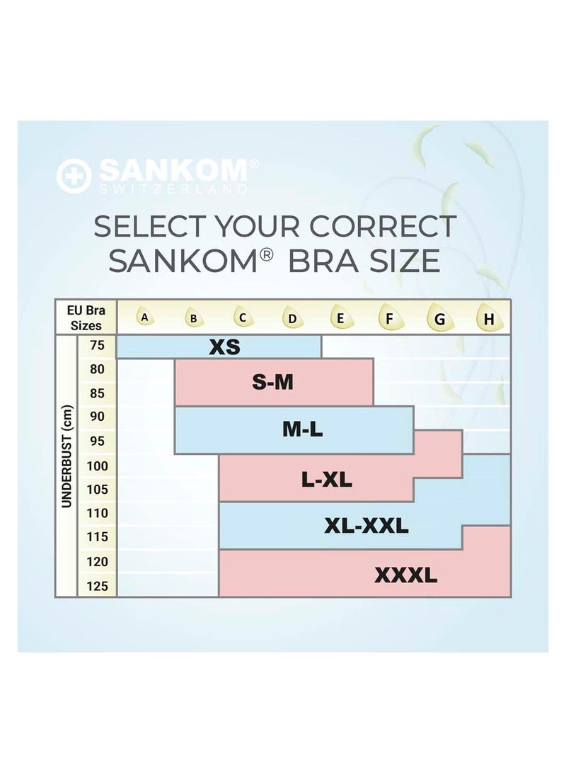 Sankom Patent Cooling Effect Bra for Back Support, Beige M/L - Image 4