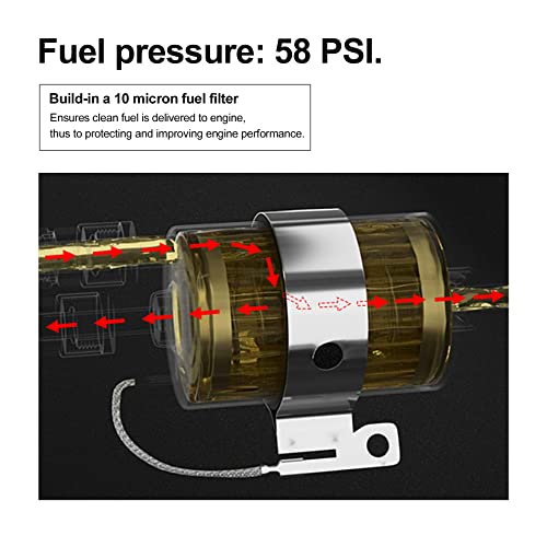 EVIL ENERGY فلتر وقود EVIL ENERGY منظم ضغط 58 PSI مناسب لتحويل LS Swap EFI C5 - Image 3