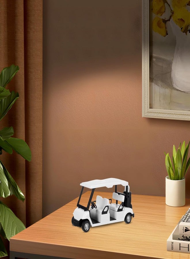 نموذج عربة غولف مصغرة من فيكاسكي، مصنوعة من المعدن المصبوب، تعمل بآلية السحب للخلف، مناسبة للبالغين، قطعة ديكور أنيقة للمنزل والمكتب، مثالية لمحبي الغولف. - Image 3