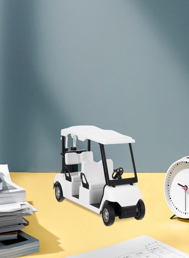 نموذج عربة غولف مصغرة من فيكاسكي، مصنوعة من المعدن المصبوب، تعمل بآلية السحب للخلف، مناسبة للبالغين، قطعة ديكور أنيقة للمنزل والمكتب، مثالية لمحبي الغولف. - Image 5