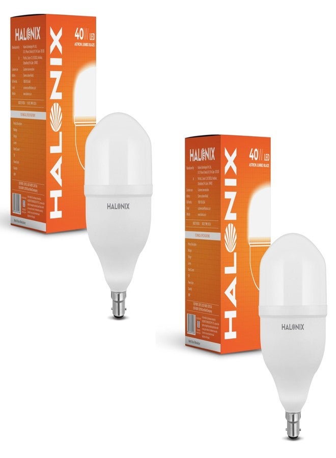 Halonix 40W B22 LED Cool White Bulb, Pack of 2 - Image 1