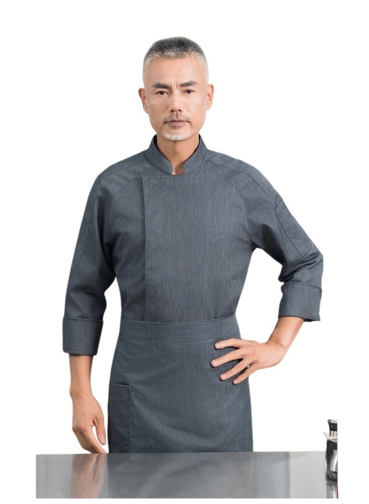KUYING New Chef Workwear Top+Apron Set - Image 1