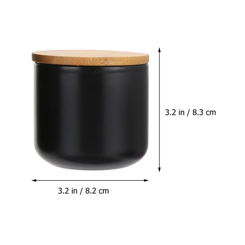 SUPVOX Ceramic Tea Canister Dark Porcelain Airtild Kitchen Food Storage Organizer - Image 3