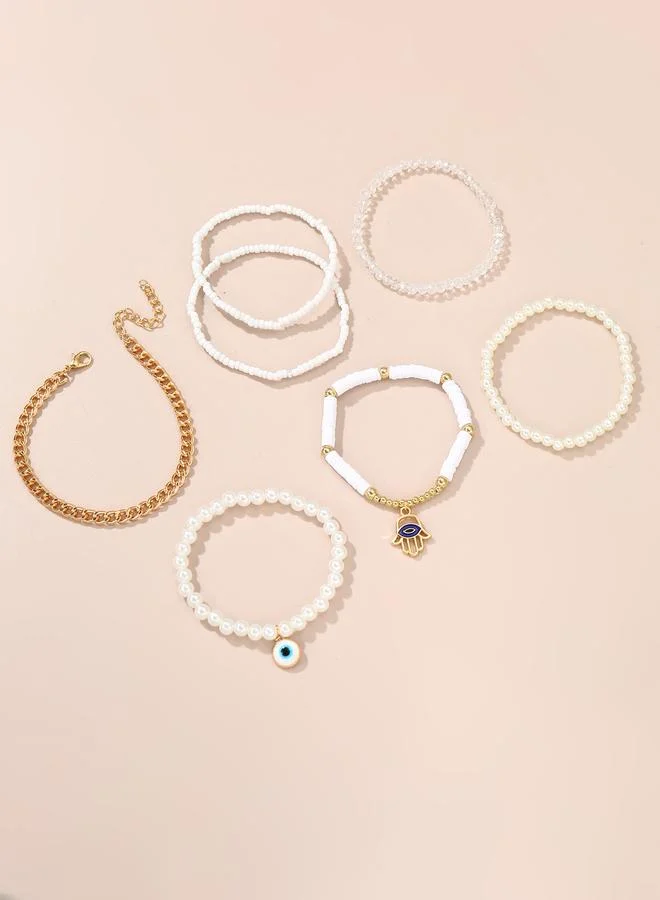 تايك تو Pack of 7 - Beaded Bracelet