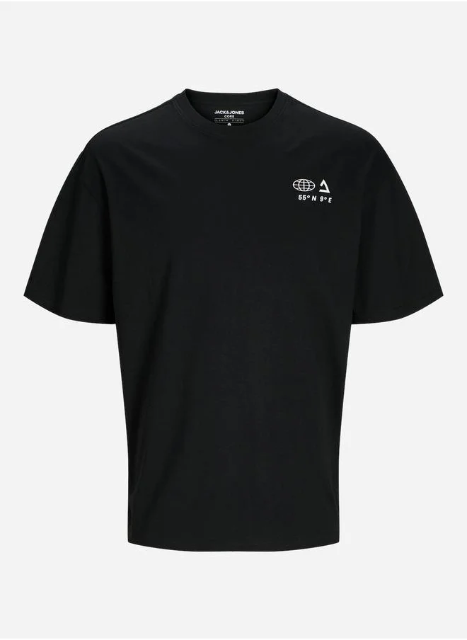 JACK & JONES Photo Graphic Print Crew Neck T-Shirt