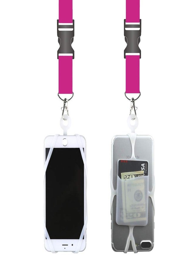 Gear Beast Universal Cell Phone Lanyard Compatible with iPhone, Galaxy & Most Smartphones Includes Phone Case Holder with Card Pocket,Soft Neck Strap with Breakaway Clasp & Detachable Convenience Clip - Image 1