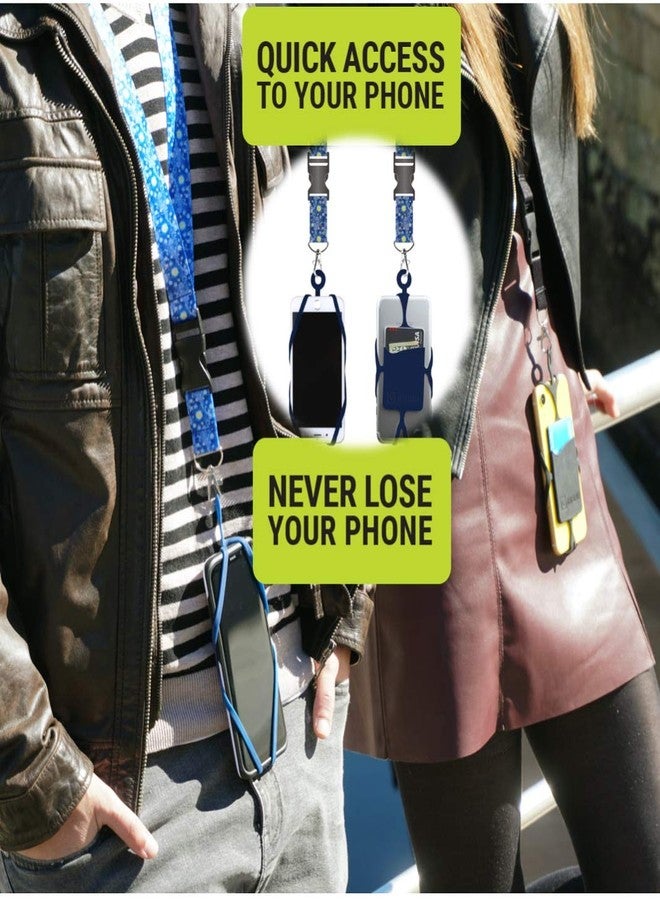 Gear Beast Universal Cell Phone Lanyard Compatible with iPhone, Galaxy & Most Smartphones Includes Phone Case Holder with Card Pocket,Soft Neck Strap with Breakaway Clasp & Detachable Convenience Clip - Image 2