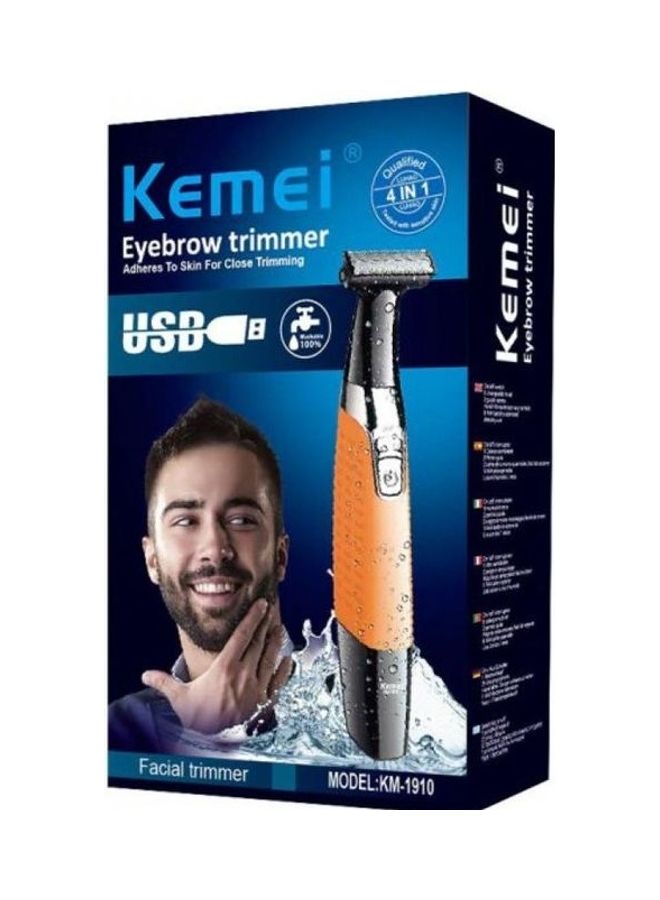 Kemei KM-1910 Eyebrow Trimmer Blue - Image 2