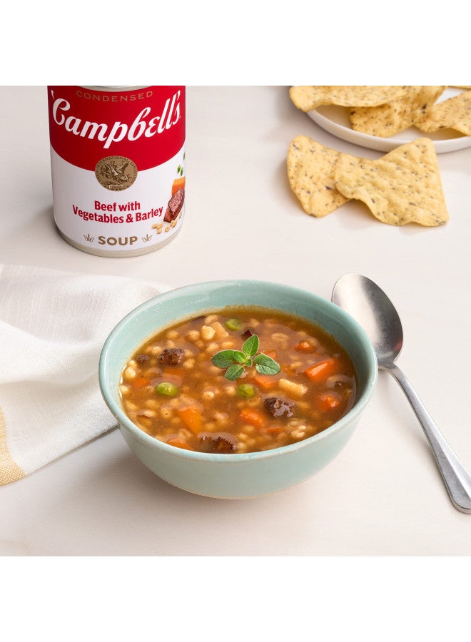 Campbell's Condensed Beef Soup With Vegetables and Barley, 10.5 oz Can - Image 2