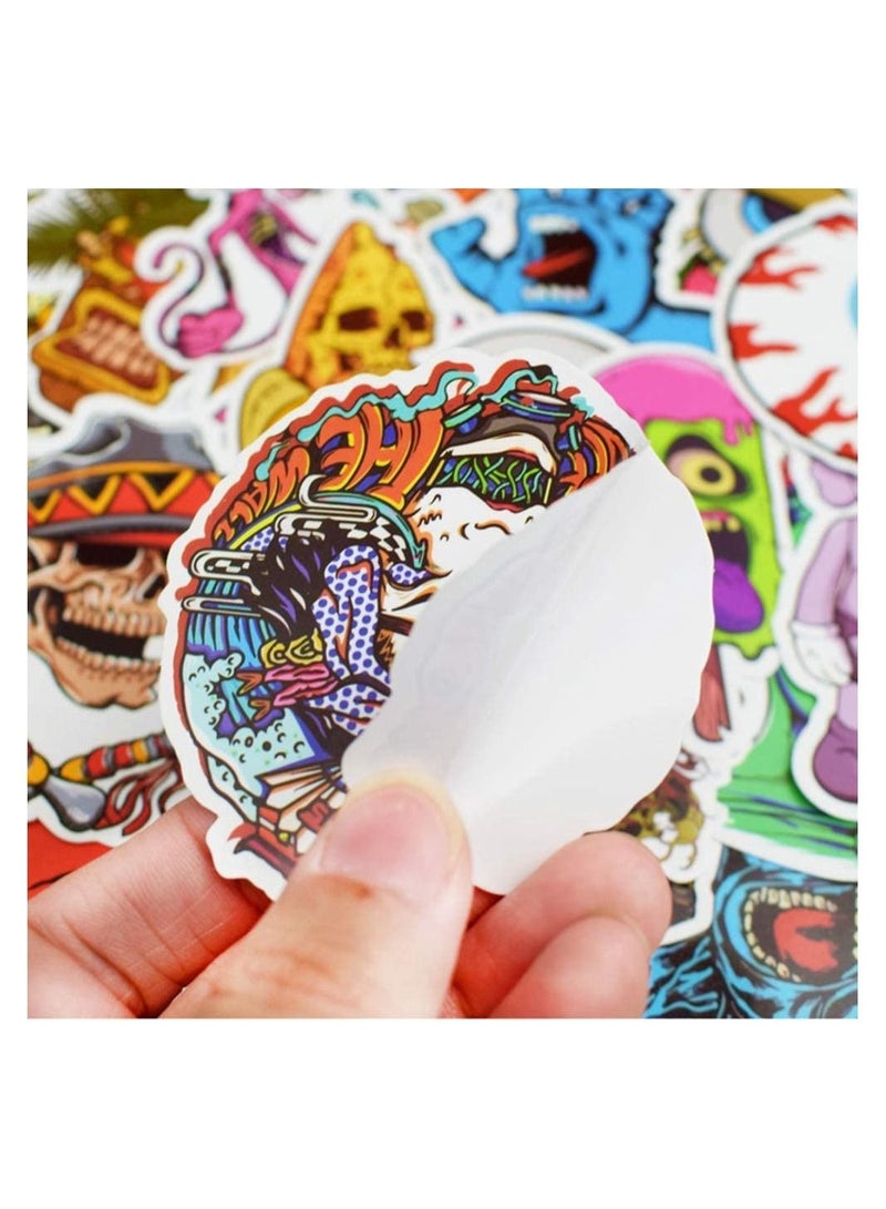 50-Piece Waterproof Vinyl Stickers Pack Decals for Laptop iPad Car Luggages Water Bottle Helmet Horror - Image 4