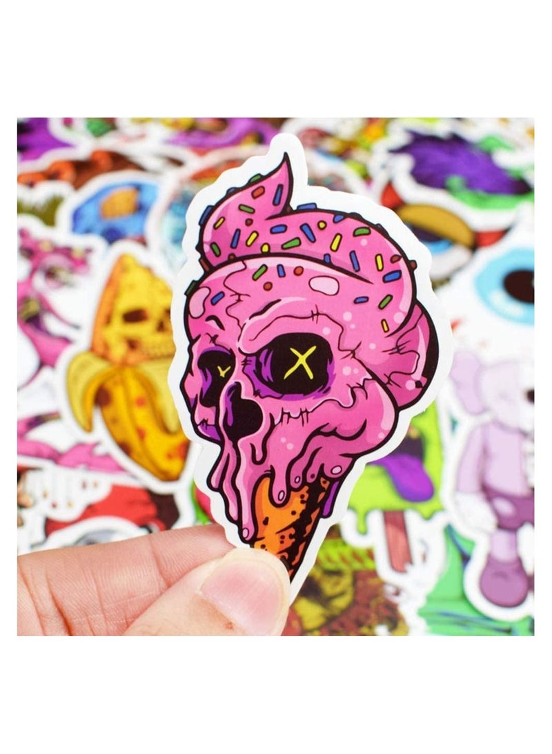 50-Piece Waterproof Vinyl Stickers Pack Decals for Laptop iPad Car Luggages Water Bottle Helmet Horror - Image 3