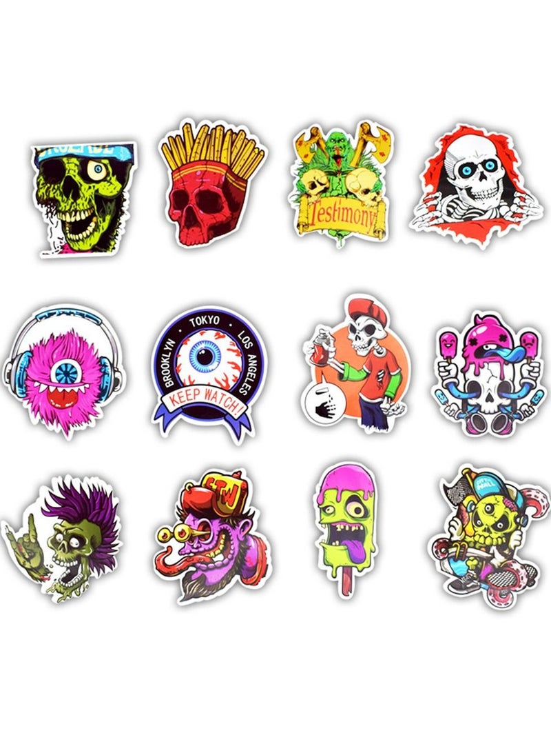 50-Piece Waterproof Vinyl Stickers Pack Decals for Laptop iPad Car Luggages Water Bottle Helmet Horror - Image 2