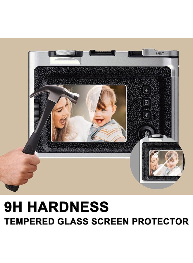 SJet Instax Mini EVO Case, PC Hard Clear Case for Fujifilm Instant Mini EVO Camera, 9H Hardness Screen Protector with Shoulder Strap (Clear) - Image 3