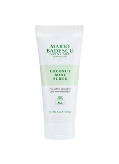 MARIO BADESCU Coconut Body Scrub for All Skin Types : Body Scrub that Softens and Smoothes :Formulated with Niacinamide & Salicylic Acid: 6 OZ  - Image 2