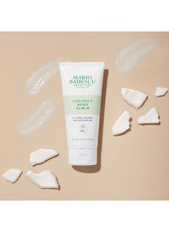 MARIO BADESCU Coconut Body Scrub for All Skin Types : Body Scrub that Softens and Smoothes :Formulated with Niacinamide & Salicylic Acid: 6 OZ  - Image 3