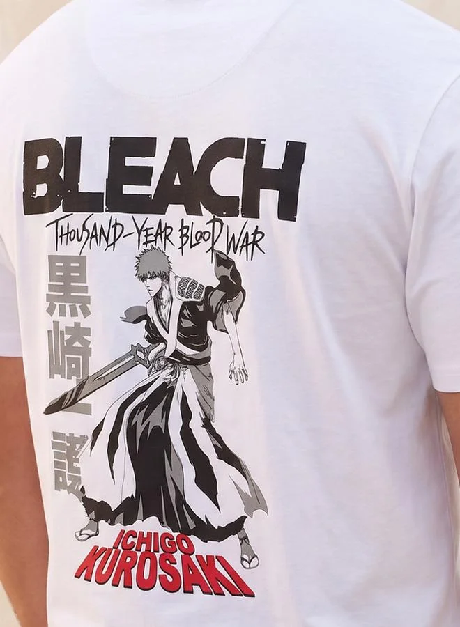 Maxim Ichigo Kurosaki Maxim Plus Crew Neck Short Sleeves Graphic Print T-shirt