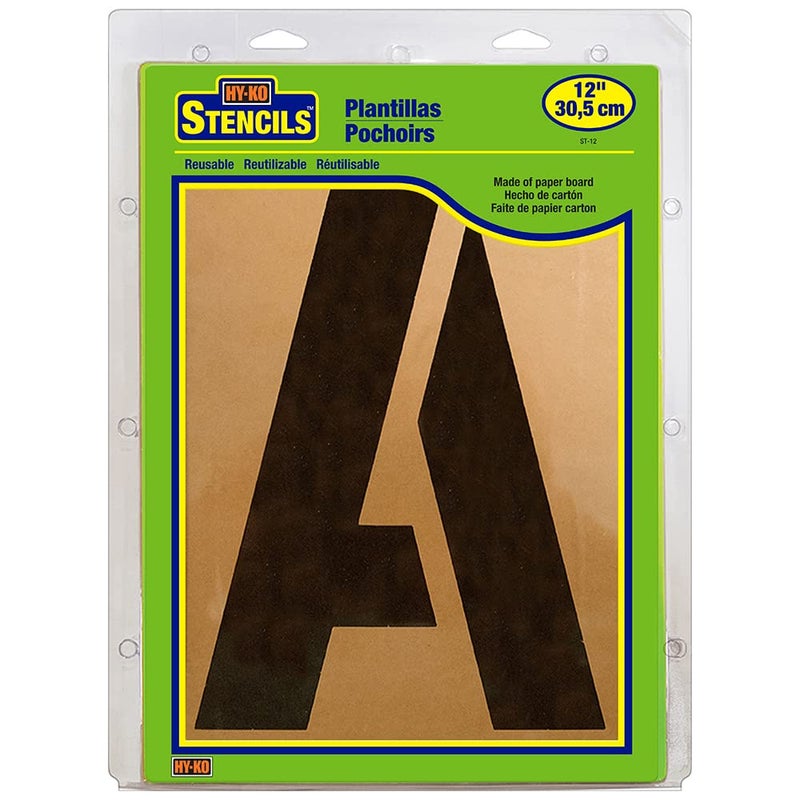 HYKO Products ST3 Number Letter Stencils 3 Inch Tan
