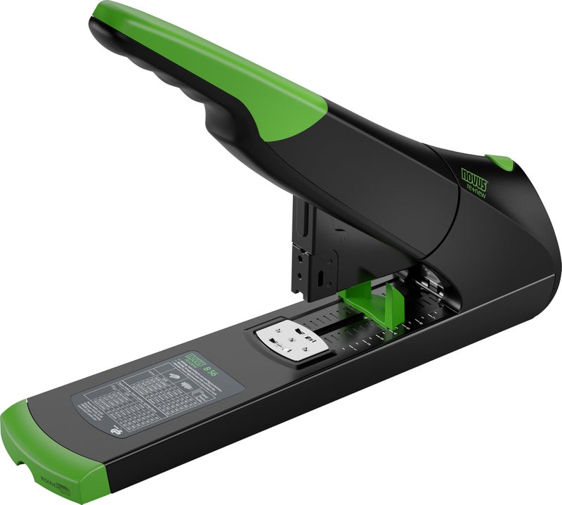 Novus B56 reNew Heavy Duty Stapler 200 Sheet Capacity Made of 82 Recycled Plastic German Engineered Adjustable Guide 25 Yr Warranty Black 0230066 - Image 2