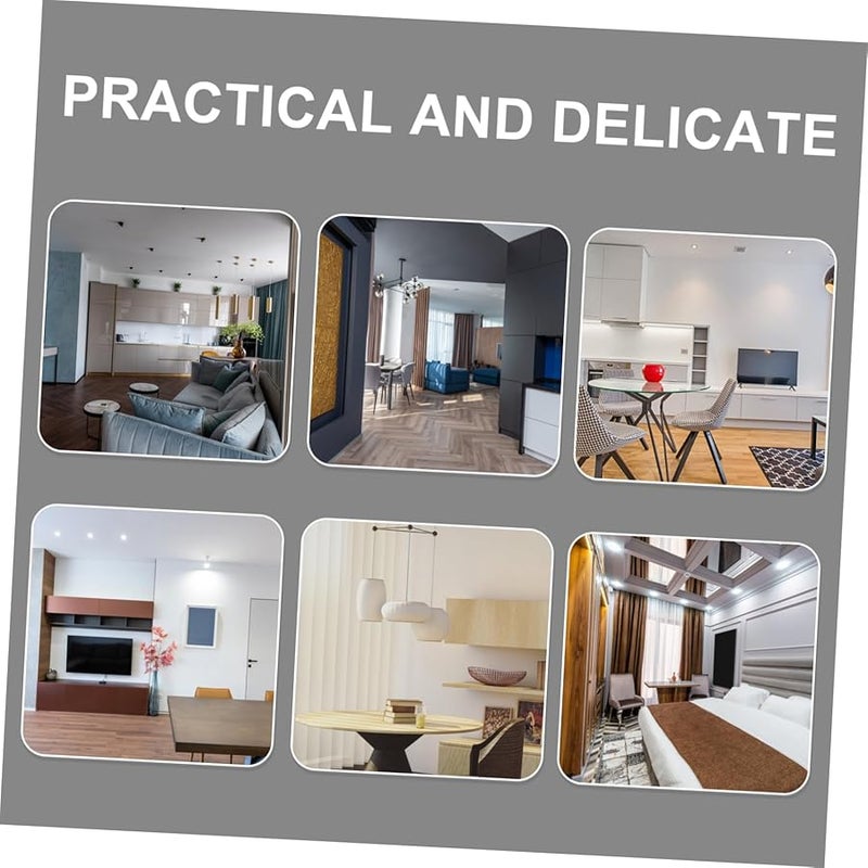 Tehaux Vintage Ceiling Fan Extension Chain Decorative Light Pull Chain Metal Glass 2 Sets - Image 4