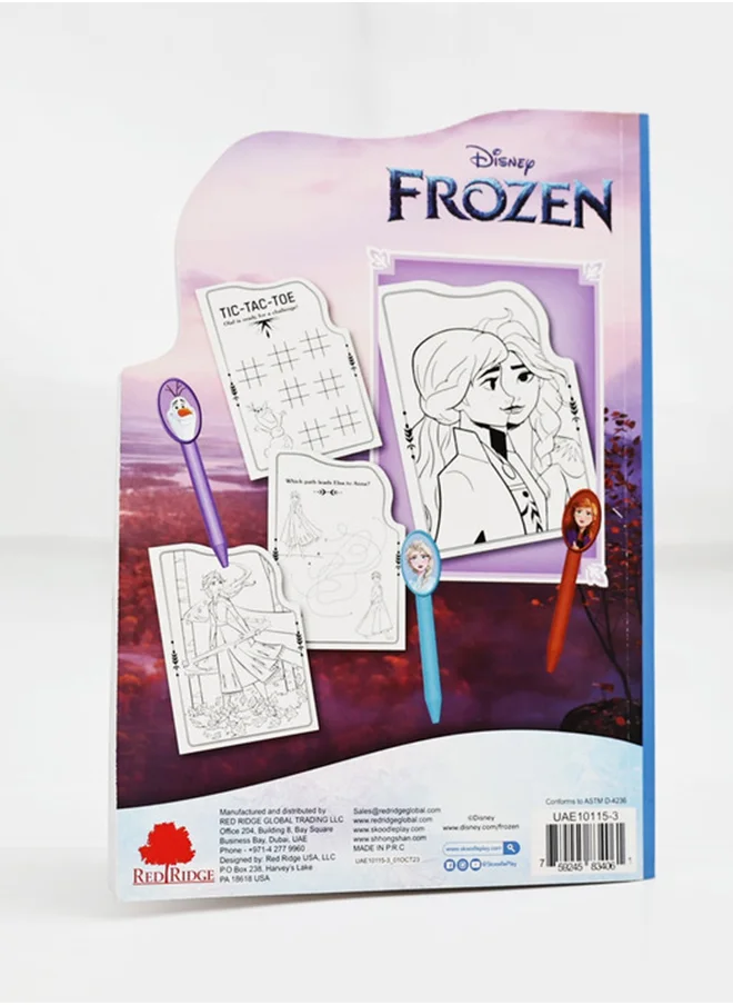 Disney FROZEN ACTIVITY BOOK AND SHAPED CRAYONS