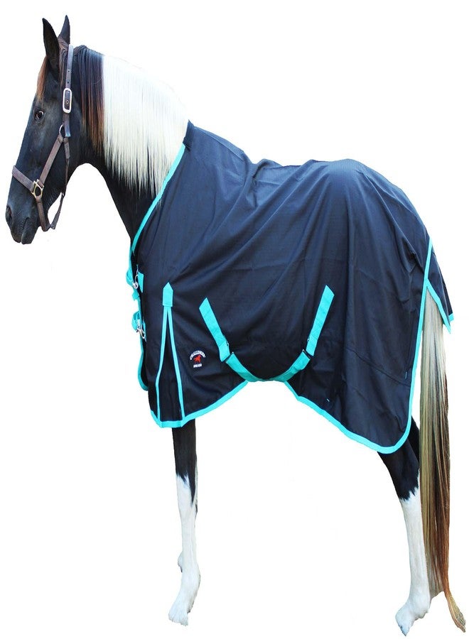 CHALLENGER 76" 1200D Turnout Lightweight Rain Horse Winter Blanket Sheet Turquoise 3EE07TR - Image 1
