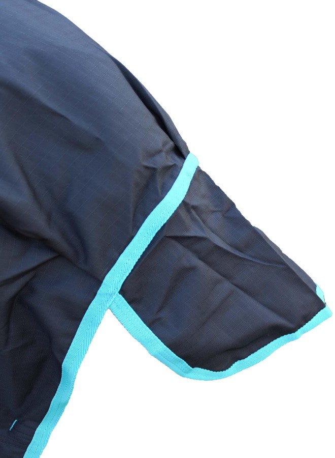 CHALLENGER 76" 1200D Turnout Lightweight Rain Horse Winter Blanket Sheet Turquoise 3EE07TR - Image 4