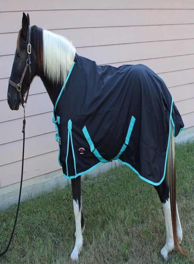 CHALLENGER 76" 1200D Turnout Lightweight Rain Horse Winter Blanket Sheet Turquoise 3EE07TR - Image 5