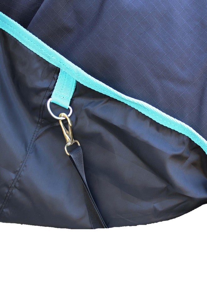 CHALLENGER 76" 1200D Turnout Lightweight Rain Horse Winter Blanket Sheet Turquoise 3EE07TR - Image 3