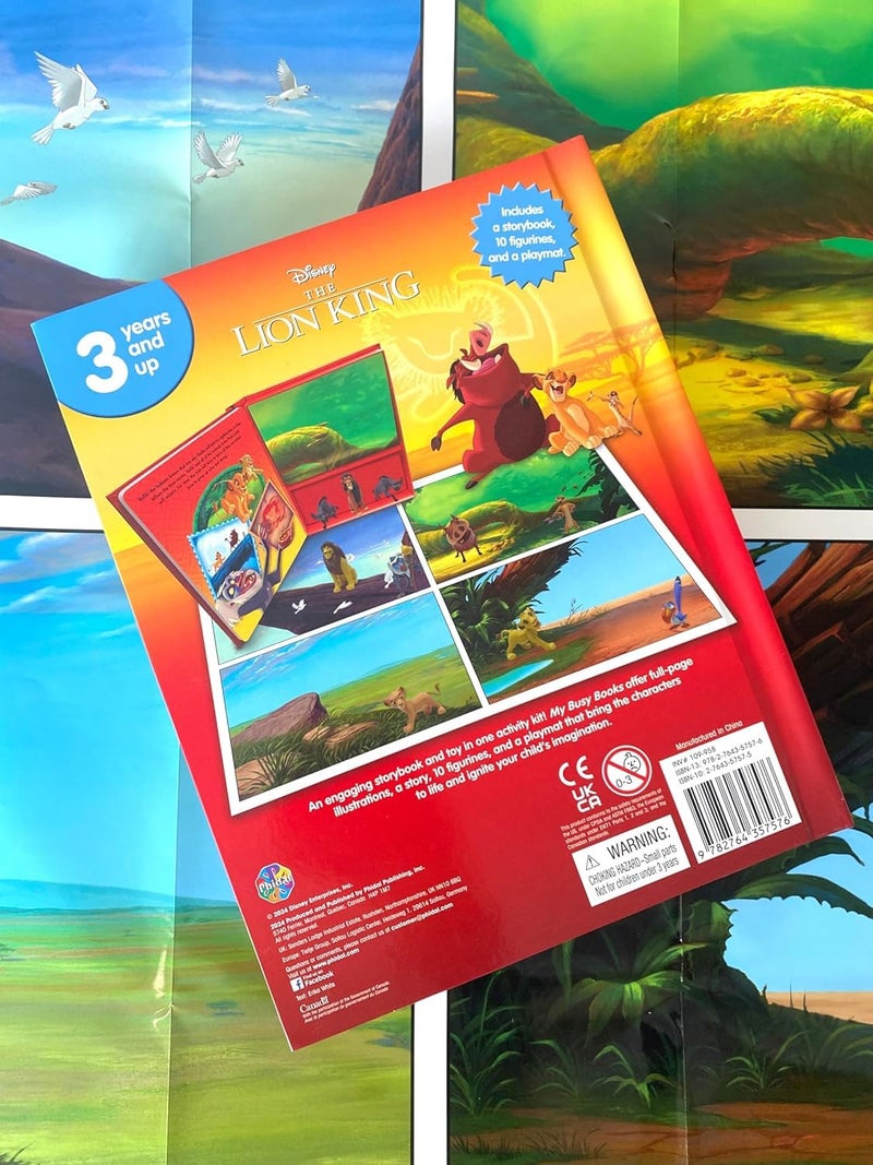 Disney Lion King My Busy Books - Storybook, 10 figurines, playmat - Image 3