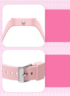 Sanrio Pink Square Cartoon Sanrio Hello Kitty Pattern Children's Watch Silicone Strap Suitable for Kids of All Ages Gift Watch  - Image 4